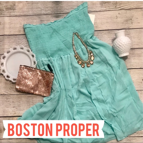 Boston Proper Dresses & Skirts - Boston Proper NWT Aqua colored Beachy 🏖 👗 XL